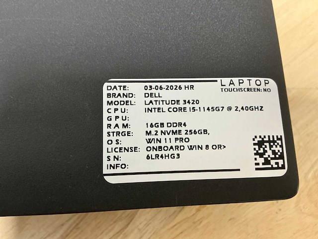 Dell latitude 3420(i5-gen11) laptop (2x) - afbeelding 7 van  9