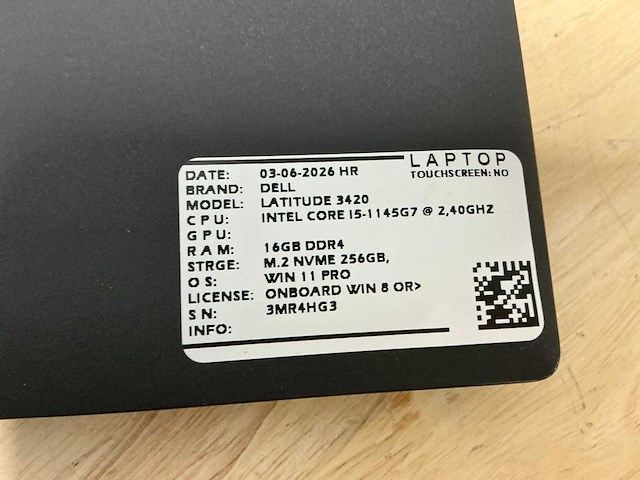 Dell latitude 3420(i5-gen11) laptop (2x) - afbeelding 9 van  9