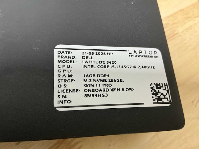Dell latitude 3420(i5-gen11) laptop (2x) - afbeelding 7 van  9
