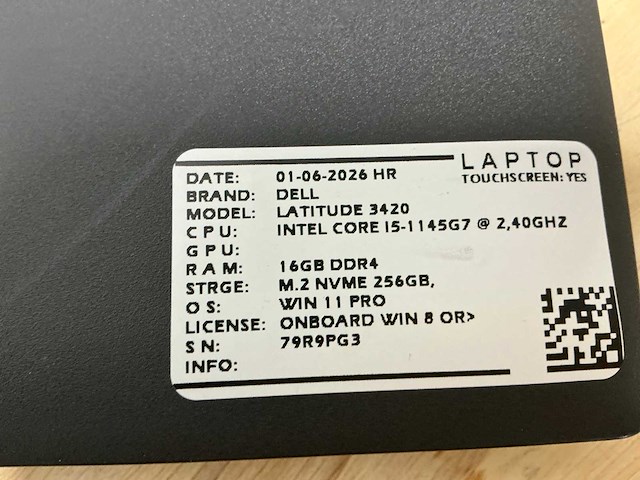 Dell latitude 3420(i5-gen11) laptop (2x) - afbeelding 9 van  9