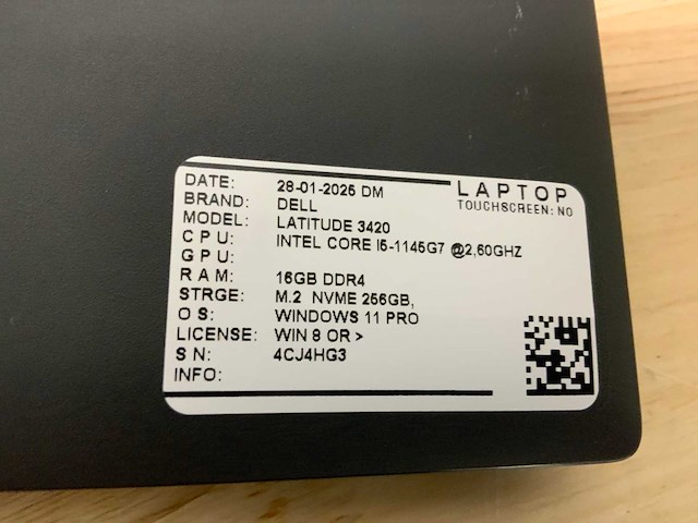 Dell latitude 3420(i5-gen11) laptop - afbeelding 7 van  7