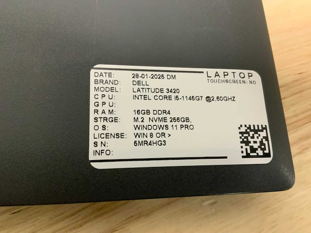 Dell latitude 3420(i5-gen11) laptop - afbeelding 5 van  5