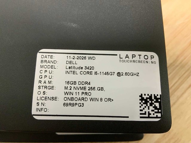 Dell latitude 3420(i5-gen11) laptop - afbeelding 7 van  7