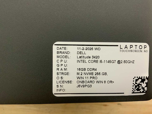Dell latitude 3420(i5-gen11) laptop - afbeelding 7 van  7