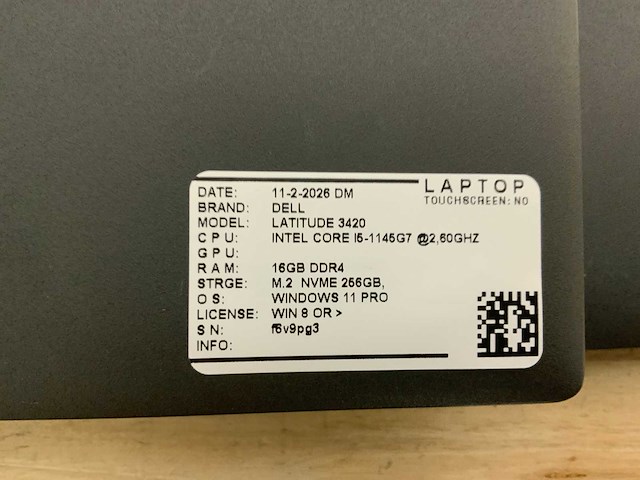 Dell latitude 3420(i5-gen11) laptop - afbeelding 7 van  7