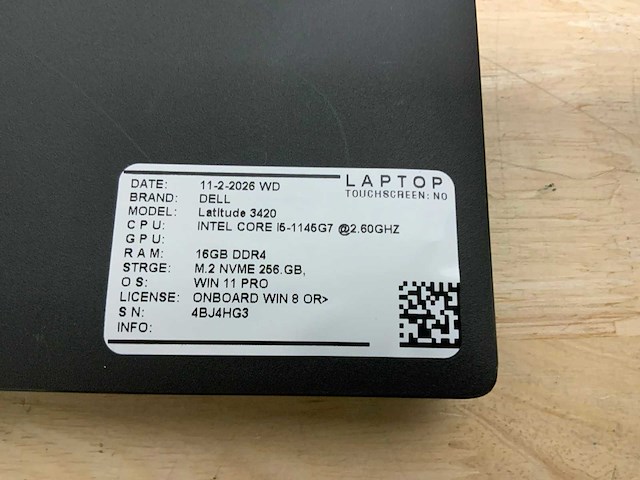 Dell latitude 3420(i5-gen11) laptop - afbeelding 7 van  7