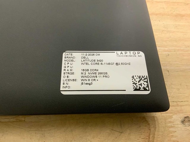 Dell latitude 3420(i5-gen11) laptop - afbeelding 7 van  7