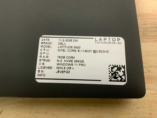 Dell latitude 3420(i5-gen11) laptop - afbeelding 7 van  7