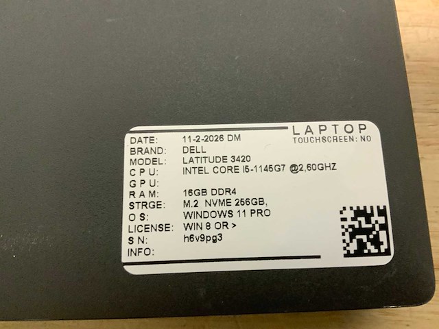 Dell latitude 3420(i5-gen11) laptop - afbeelding 7 van  7