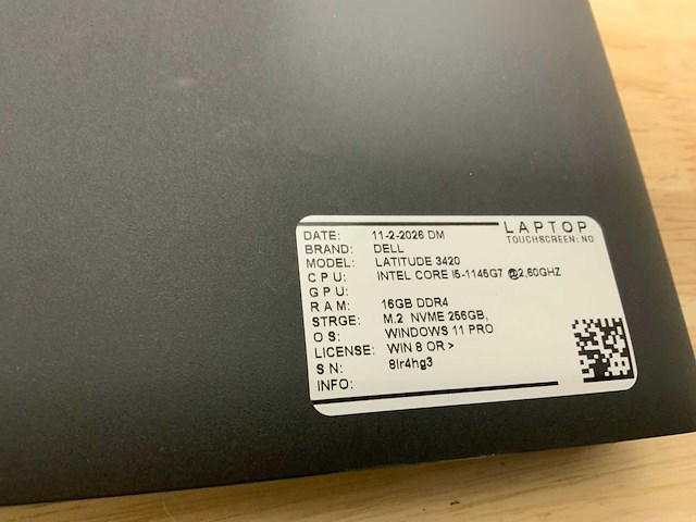 Dell latitude 3420(i5-gen11) laptop - afbeelding 7 van  7