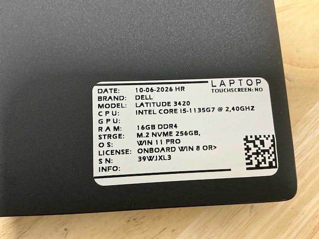 Dell latitude 3420(i5-gen11) laptop - afbeelding 7 van  7