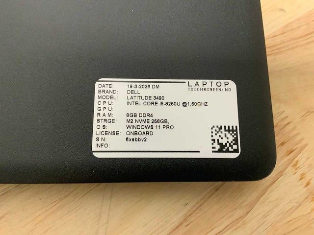Dell latitude 3490 laptop (4x) - afbeelding 2 van  11