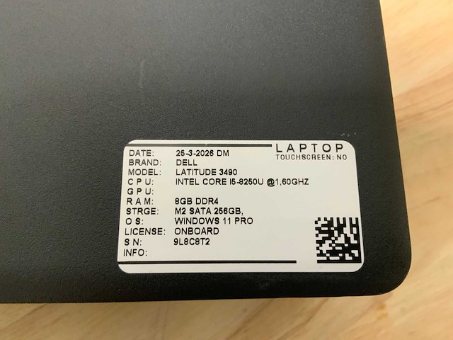 Dell latitude 3490 laptop (4x) - afbeelding 9 van  11