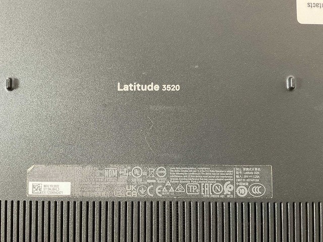 Dell latitude 3520 15.6”, core(tm) i7 11th gen, 8 gb ram, 256 gb nvme laptop - afbeelding 7 van  7