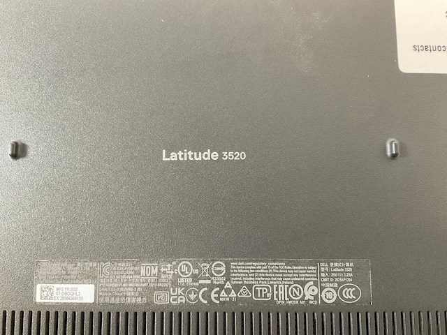 Dell latitude 3520 15.6”, core(tm) i7 11th gen, 8 gb ram, 256 gb nvme laptop - afbeelding 7 van  7