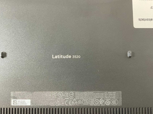 Dell latitude 3520 15.6”, core(tm) i7 11th gen, 8 gb ram, 256 gb nvme laptop - afbeelding 3 van  3