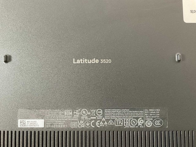 Dell latitude 3520 15.6”, core(tm) i7 11th gen, 8 gb ram, 256 gb nvme laptop - afbeelding 7 van  7