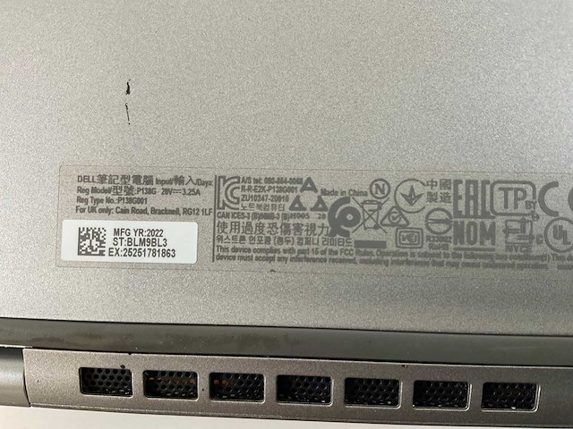Dell latitude 5320 13,2”, core(tm) i7 11th gen, 16 gb ram, no hdd laptop - afbeelding 7 van  7