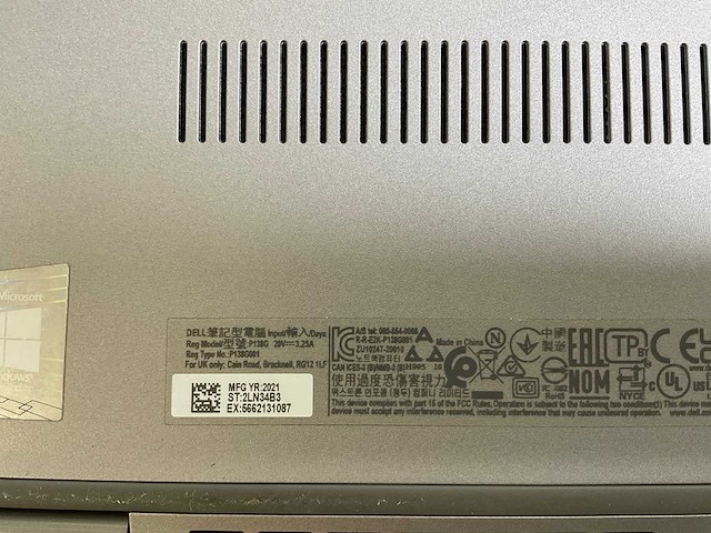Dell latitude 5320 13.3”, core(tm) i5 11th gen, 16 gb ram, 256 gb nvme laptop - afbeelding 7 van  7