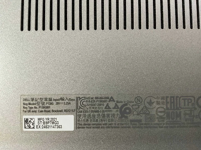 Dell latitude 5320 13.3”, core(tm) i5 11th gen, 16 gb ram, 256 gb nvme laptop - afbeelding 6 van  6