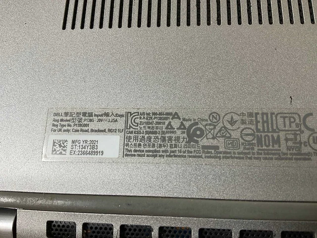 Dell latitude 5320 13.3”, core(tm) i5 11th gen, 16 gb ram, 256 gb nvme laptop - afbeelding 7 van  7