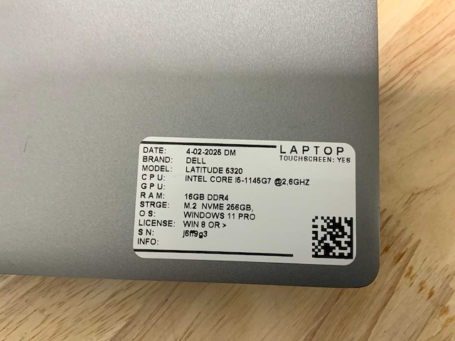 Dell latitude 5320 laptop (2x) - afbeelding 8 van  9