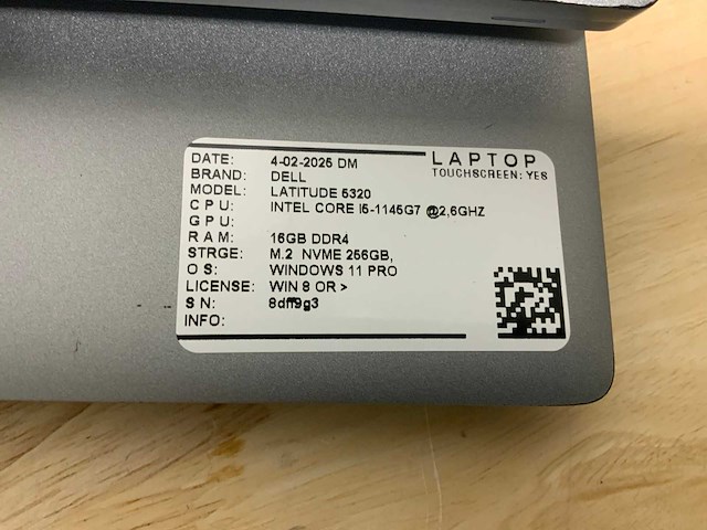 Dell latitude 5320 laptop (2x) - afbeelding 8 van  9