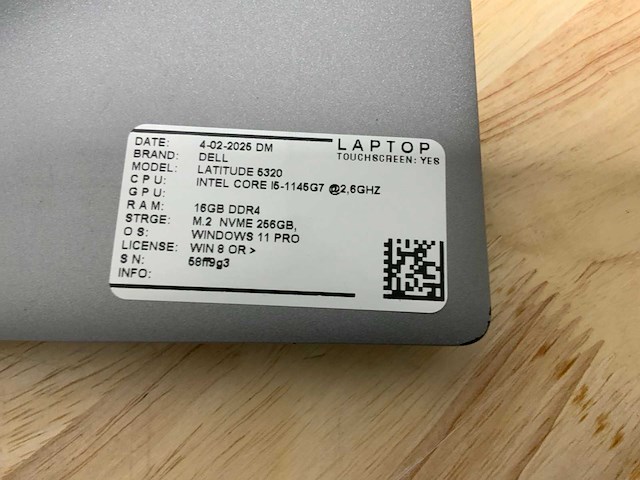 Dell latitude 5320 laptop (2x) - afbeelding 9 van  9