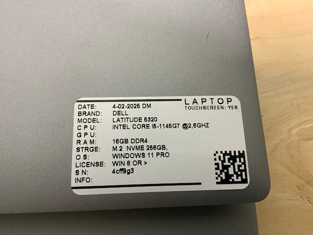 Dell latitude 5320 laptop (2x) - afbeelding 9 van  9