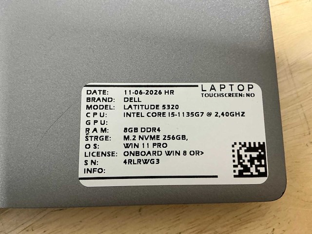 Dell latitude 5320 laptop (2x) - afbeelding 5 van  5