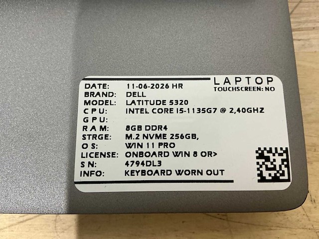 Dell latitude 5320 laptop (2x) - afbeelding 10 van  10