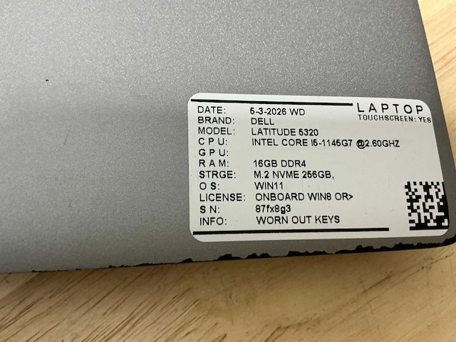 Dell latitude 5320 laptop (2x) - afbeelding 10 van  10