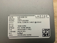 Dell latitude 5320 laptop (4x) - afbeelding 3 van  11