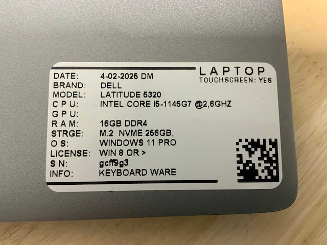 Dell latitude 5320 laptop (4x) - afbeelding 5 van  13