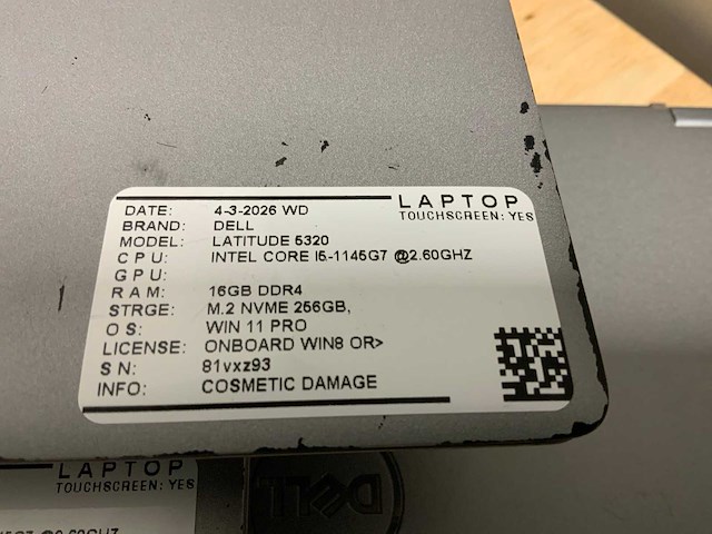 Dell latitude 5320 laptop (5x) - afbeelding 4 van  10