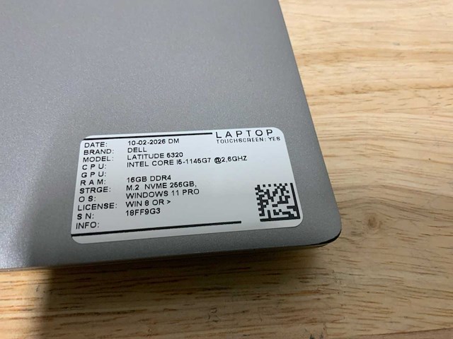 Dell latitude 5320 laptop - afbeelding 9 van  9