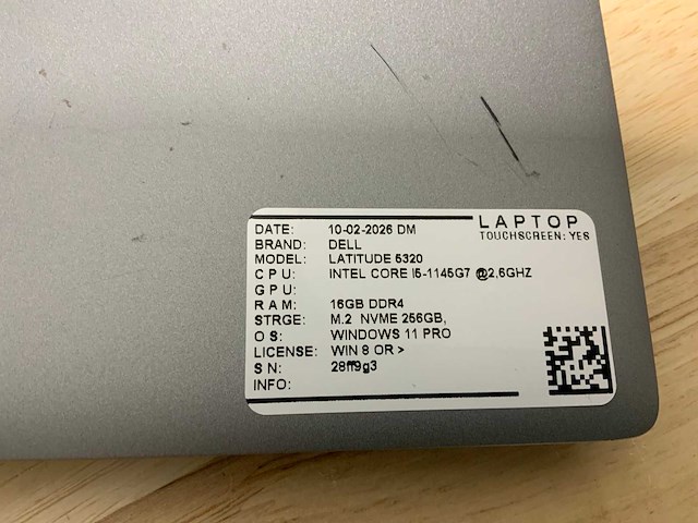 Dell latitude 5320 laptop - afbeelding 9 van  9