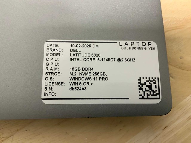 Dell latitude 5320 laptop - afbeelding 9 van  9