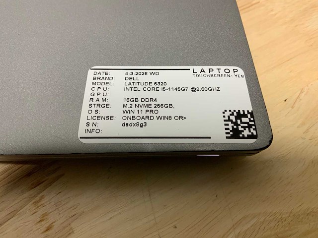 Dell latitude 5320 laptop - afbeelding 4 van  9