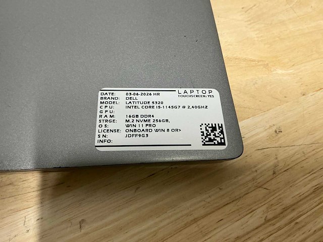Dell latitude 5320 laptop - afbeelding 6 van  6