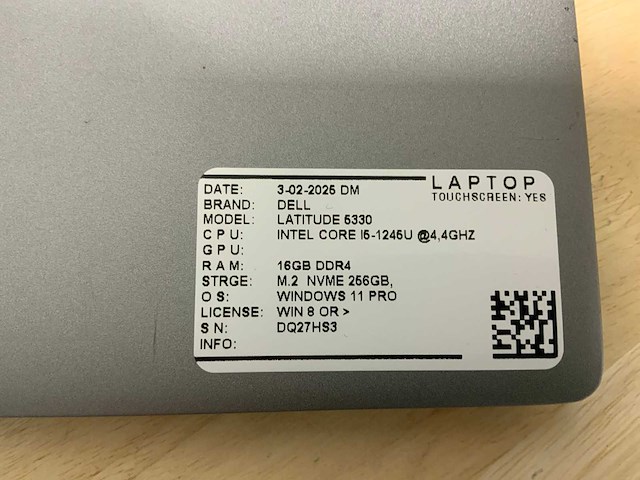 Dell latitude 5330 laptop - afbeelding 7 van  7