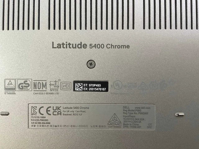 Dell latitude 5400 14”, core(tm) i5 8th gen, 8 gb ram, 128 gb ssd chromebook - afbeelding 7 van  7
