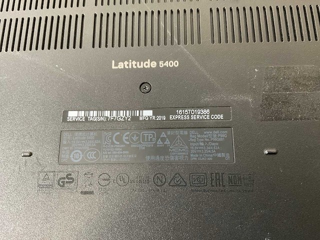 Dell latitude 5400 14”, core(tm) i7 8th gen, 16 gb ram, 256 gb nvme laptops (2x) - afbeelding 7 van  15