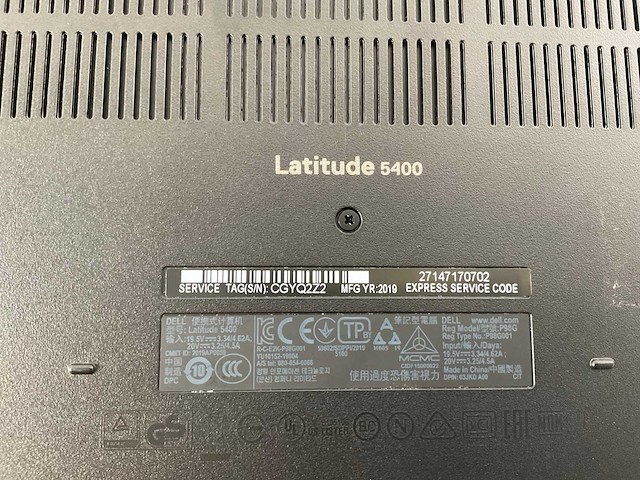 Dell latitude 5400 14”, core(tm) i7 8th gen, 16 gb ram, 256 gb nvme laptops (2x) - afbeelding 7 van  15