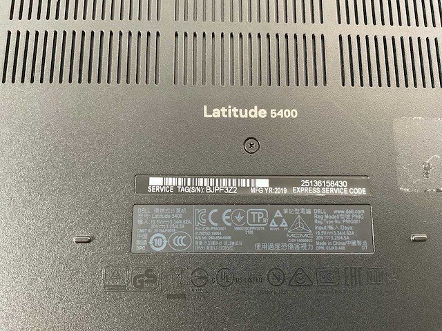Dell latitude 5400 14”, core(tm) i7 8th gen, 16 gb ram, 256 gb nvme laptops (2x) - afbeelding 14 van  15