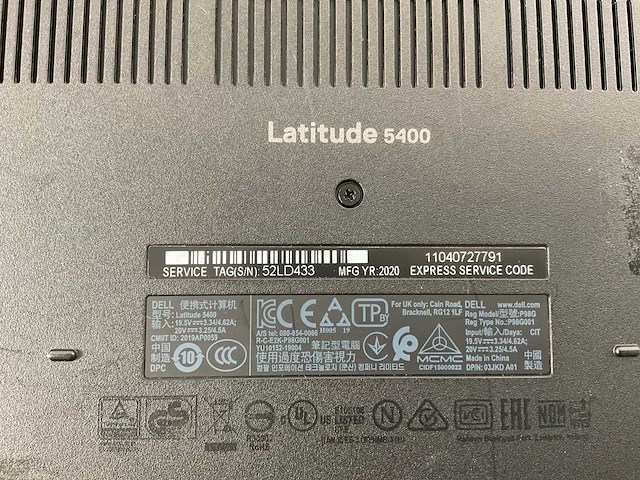 Dell latitude 5400 14”, core(tm) i7 8th gen, 16 gb ram, 512 gb nvme laptops (2x) - afbeelding 7 van  15