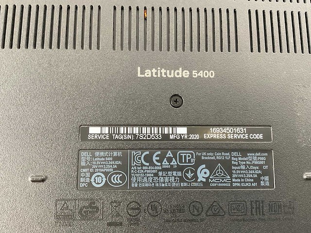 Dell latitude 5400 14”, core(tm) i7 8th gen, 16 gb ram, 512 gb nvme laptops (2x) - afbeelding 7 van  15