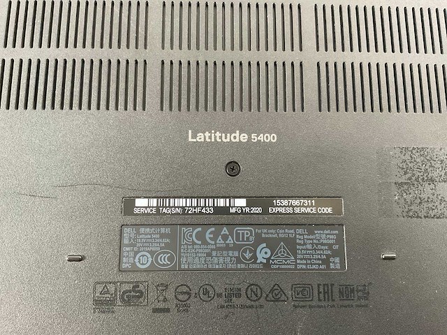 Dell latitude 5400 14”, core(tm) i7 8th gen, 16 gb ram, 512 gb nvme laptops (2x) - afbeelding 14 van  15