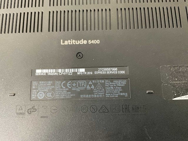 Dell latitude 5400 14”, core(tm) i7 8th gen, 16 gb ram, 512 gb nvme laptops (3x) - afbeelding 15 van  22