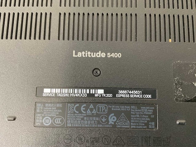 Dell latitude 5400 14”, core(tm) i7 8th gen, 16 gb ram, 512 gb nvme laptops (3x) - afbeelding 21 van  22